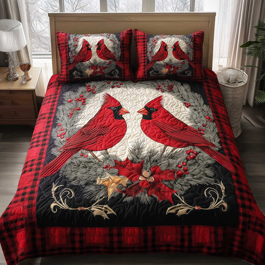 Crimson Spirit Presence 3-Piece Quilted Bedding Set NCU0HTT081