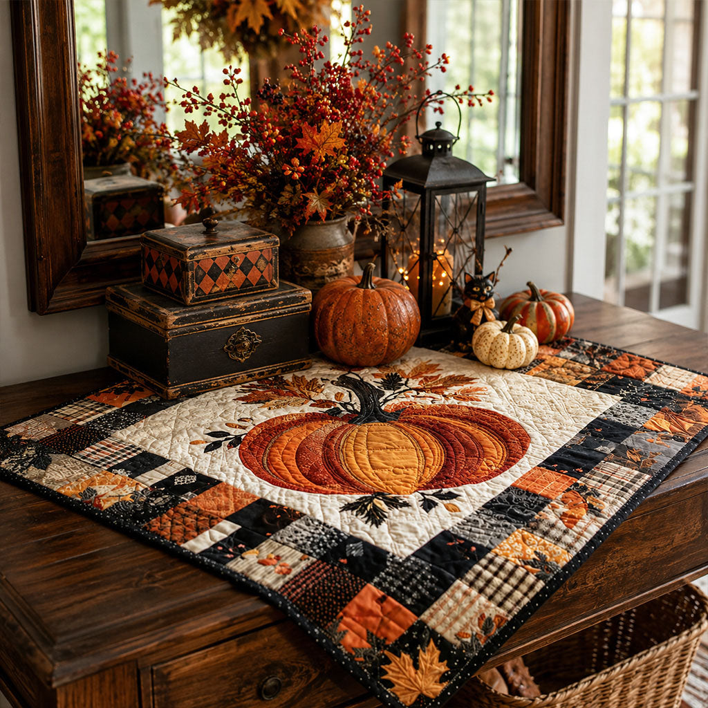 Crisp Patch Morning Quilted Table Topper NCU0PTT846