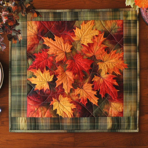 Crisp Fall Mornings Quilted Table Topper NCU0NNT1024
