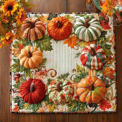 Crisp Harvest Quilted Table Topper NCU0NNT1040