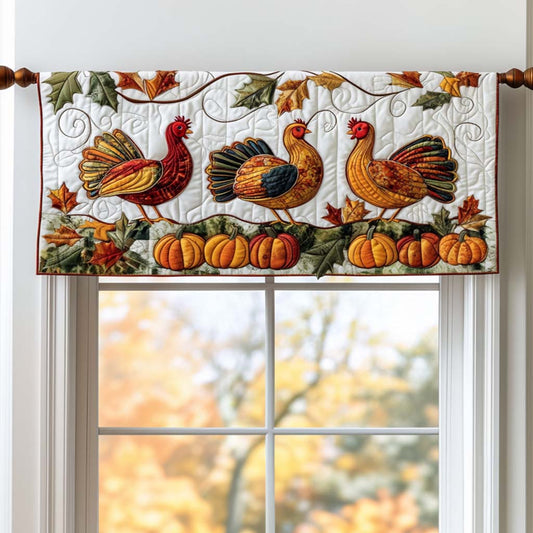 Crisp Leaves Quilted Valance NCU0NNT1509