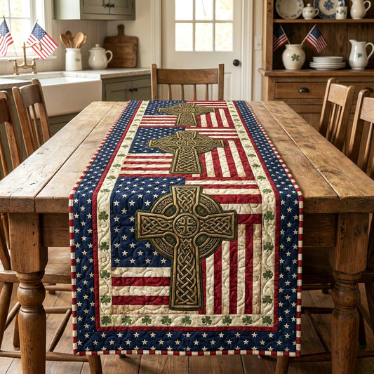 Cross Of Freedom Quilted Table Runner NCU0NTV1101