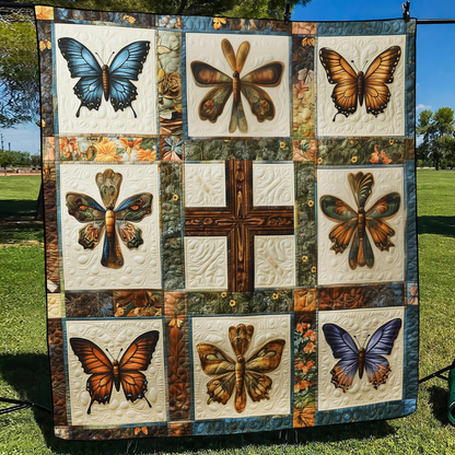 Cross of Hope Quilted Blanket NCU0VL513
