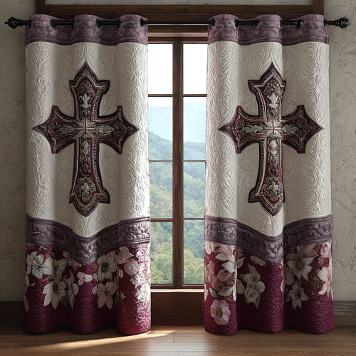 Crossed Blessing Quilted Curtains NCU0PTT2449