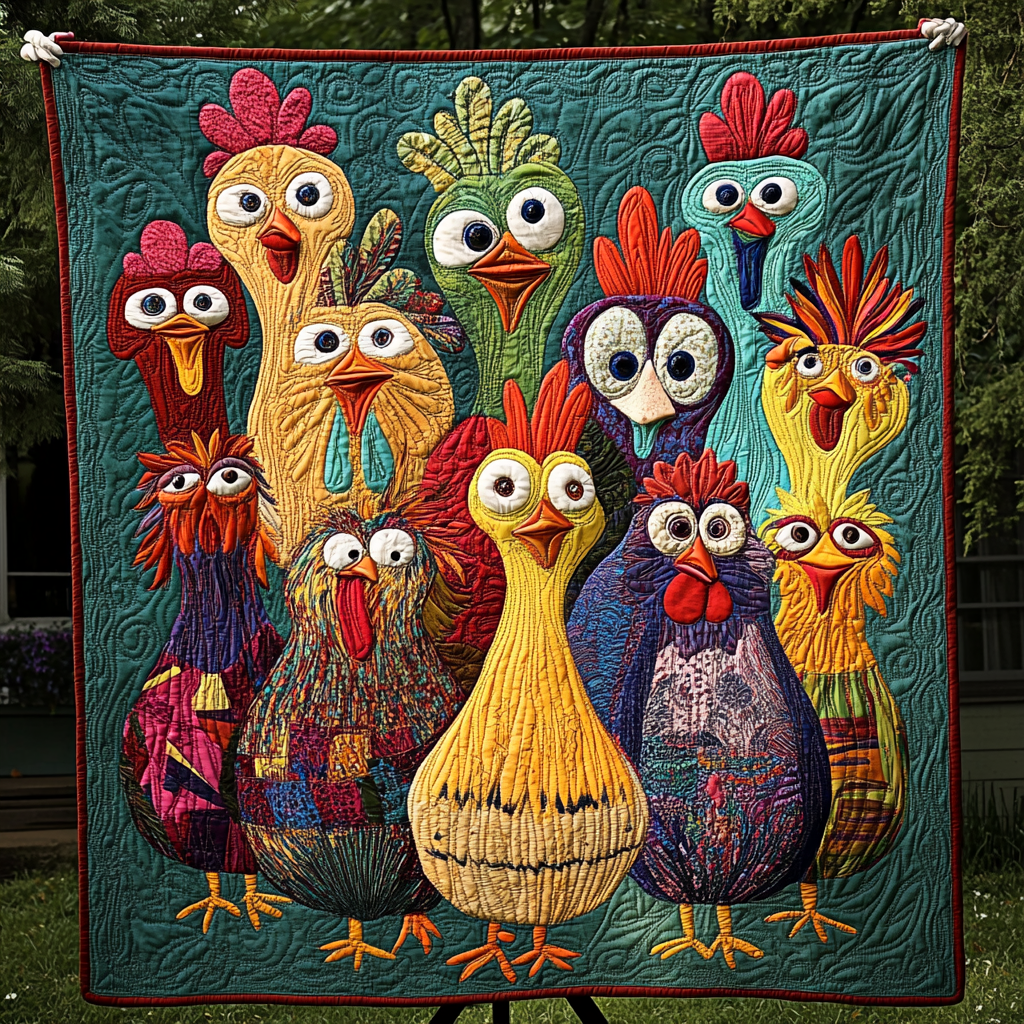 Crowing Colors Quilted Blanket NCU0VH757