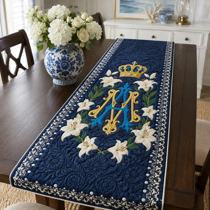 Crown Lily Devotion Quilted Table Runner NCU0HNH1243