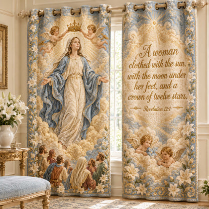 Crowned Grace Quilted Curtains NCU0NTD2113
