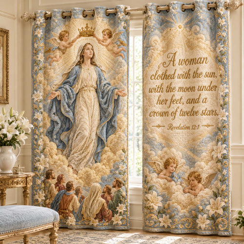 Crowned Grace Quilted Curtains NCU0NTD2113