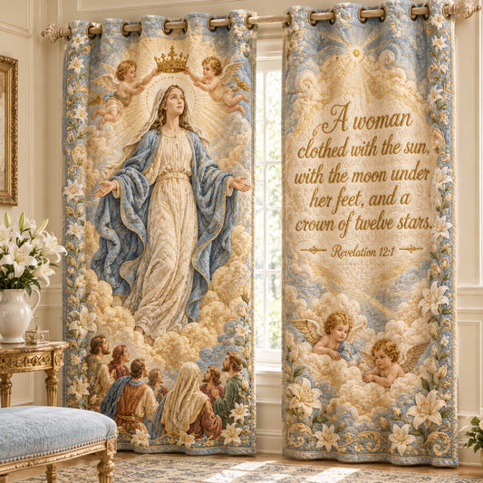 Crowned Grace Quilted Curtains NCU0NTD2113