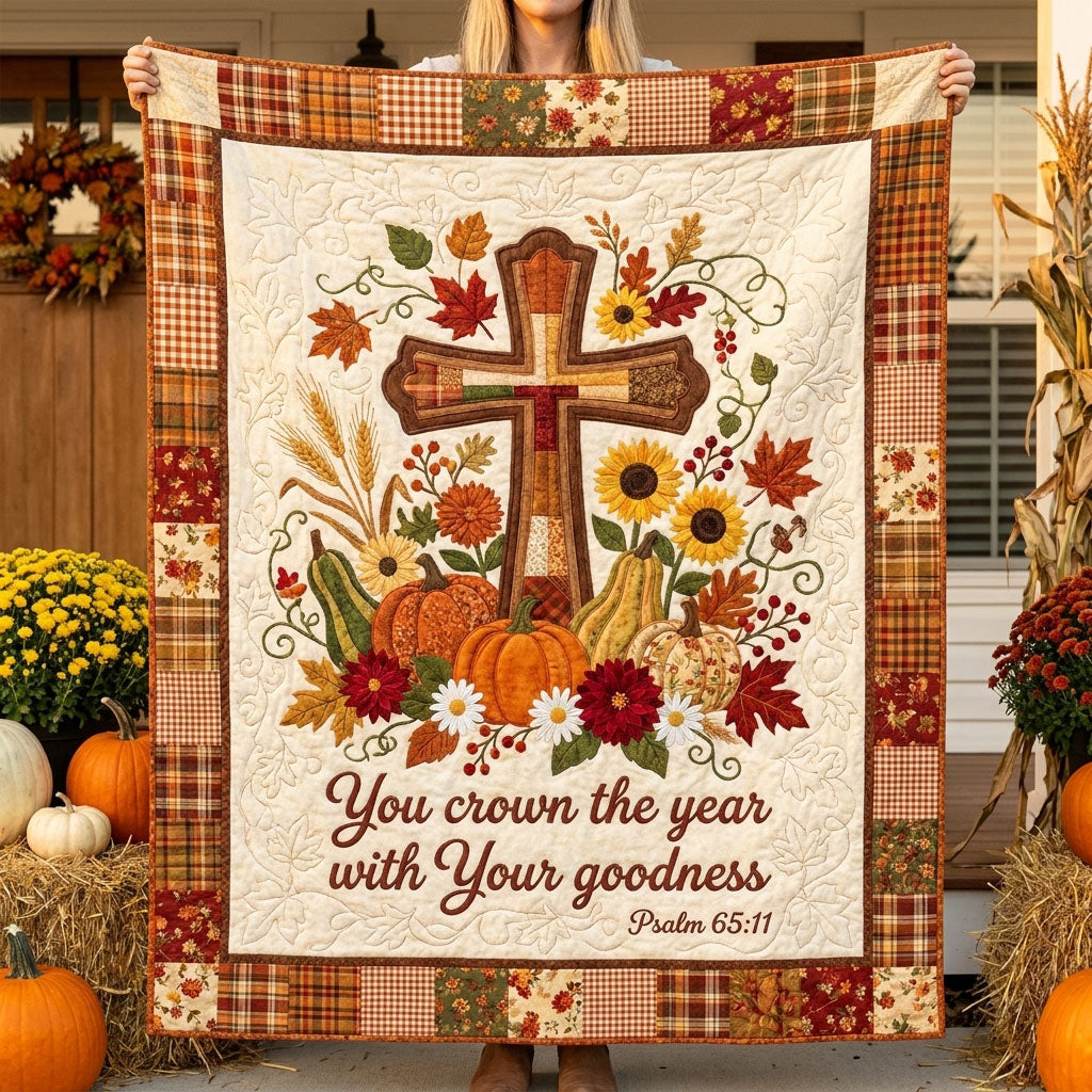 Crowned With Goodness Quilted Blanket NCU0PTT3210
