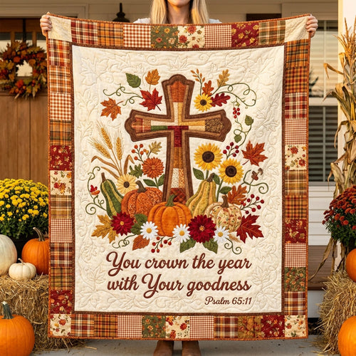 Crowned With Goodness Quilted Blanket NCU0PTT3210