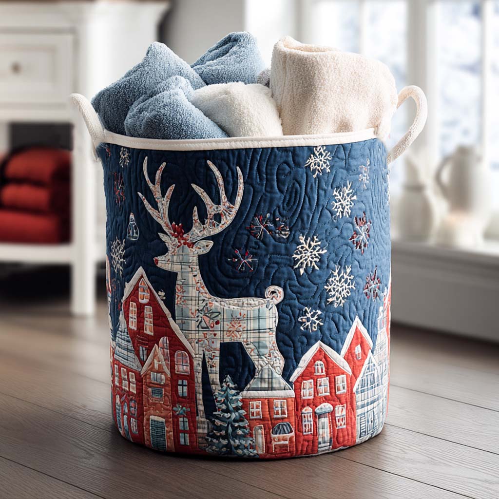 Crystal Hooves Quilted Laundry Basket NCU0PTT1528