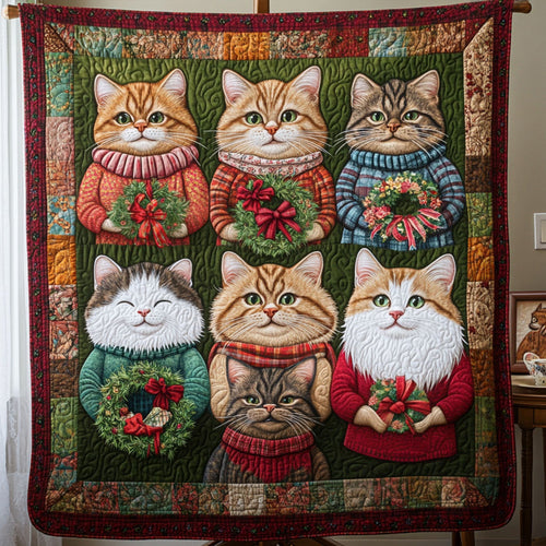 Cuddle Cat Clowder Quilted Blanket NCU0PT1867