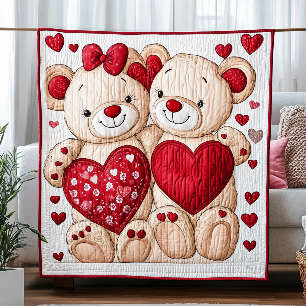 Cuddly Couple Quilted Blanket NCU0TL2424