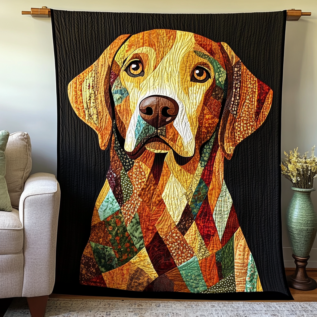 Cuddly Labrador Quilted Blanket NCU0PD477