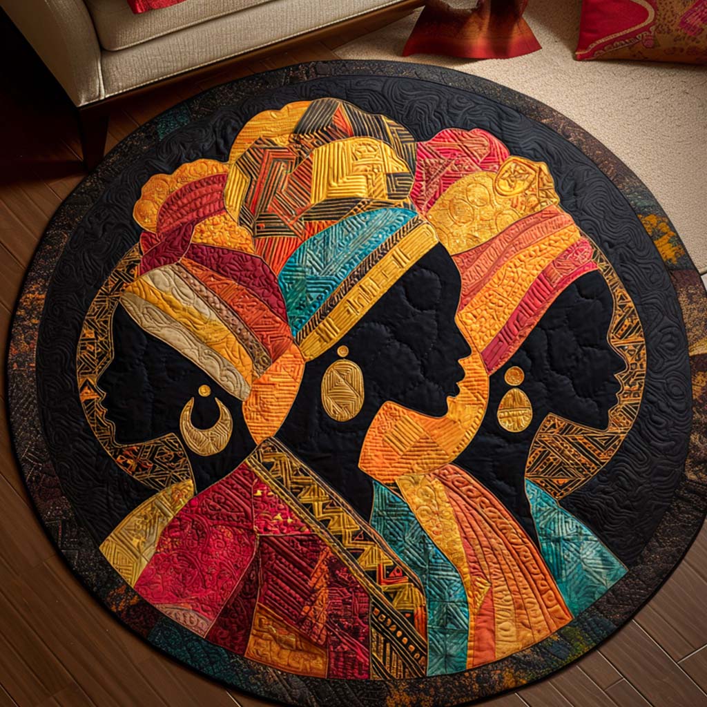 Cultural Harmony Quilted Round Mat NCU0NNT2040