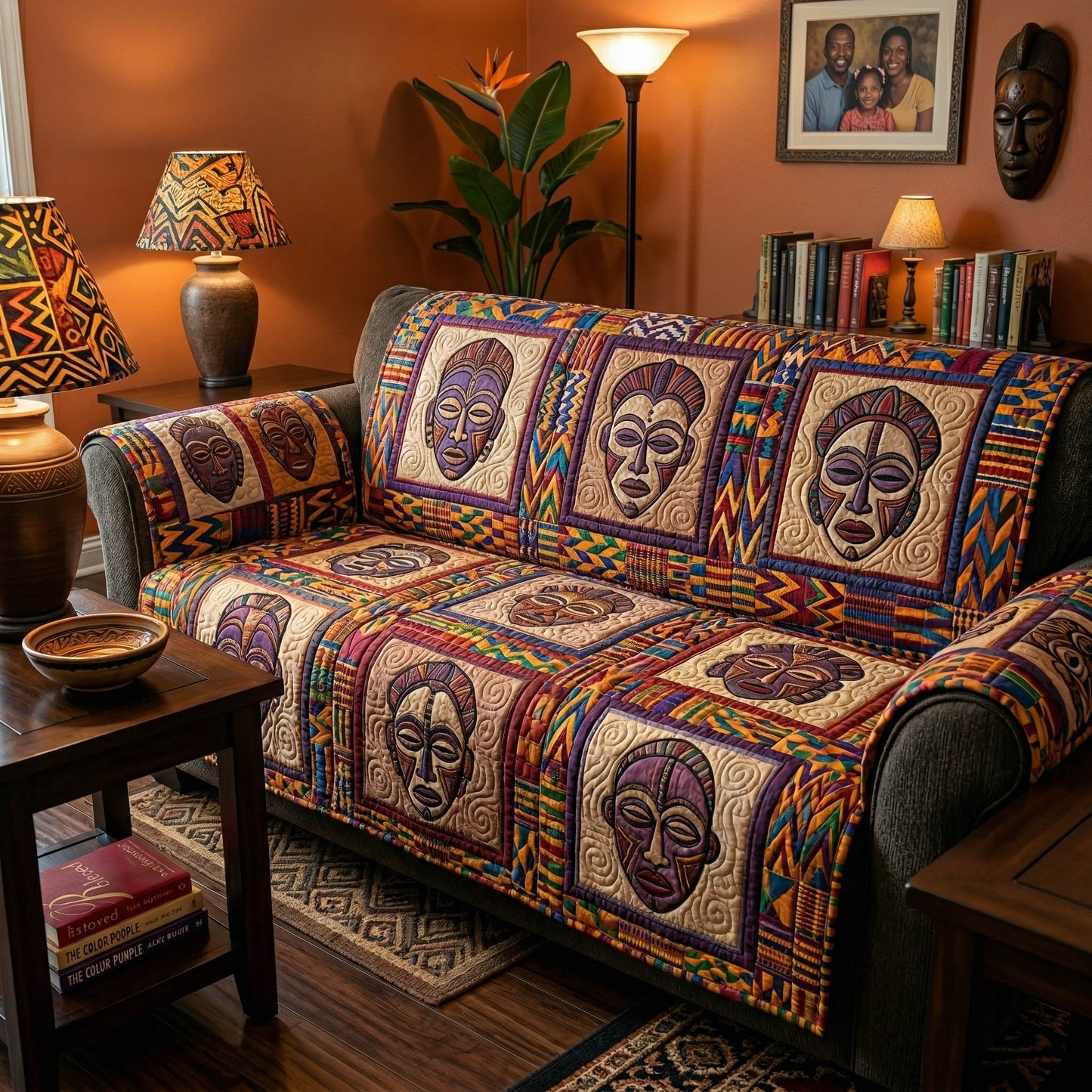 Cultural Rhythm Quilted Sofa Cover NCU0NTD1864