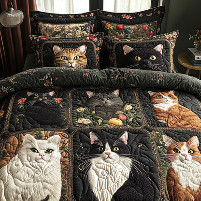 Curious Whiskers Duvet Cover Set NCU0DV219