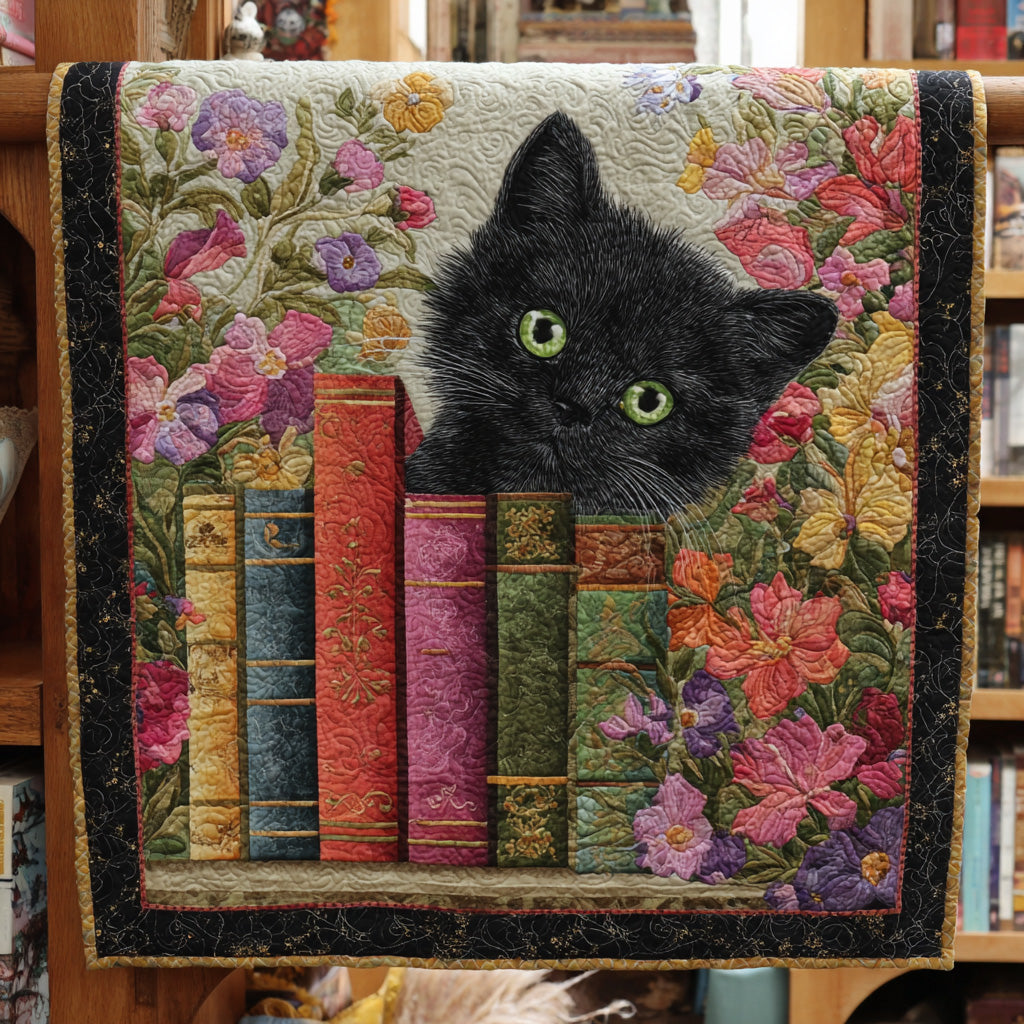 Curious Whiskers Quilted Blanket NCU0PVL734