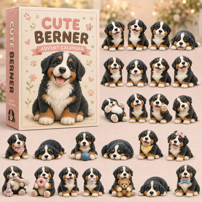 CHRISTMAS KICKOFF 40% OFF - Cute Berner Advent Calendar 2026 - 24-Day Festive Countdown, Acrylic Charms Blind Box - Gift For Bernese Lovers AC0TM171
