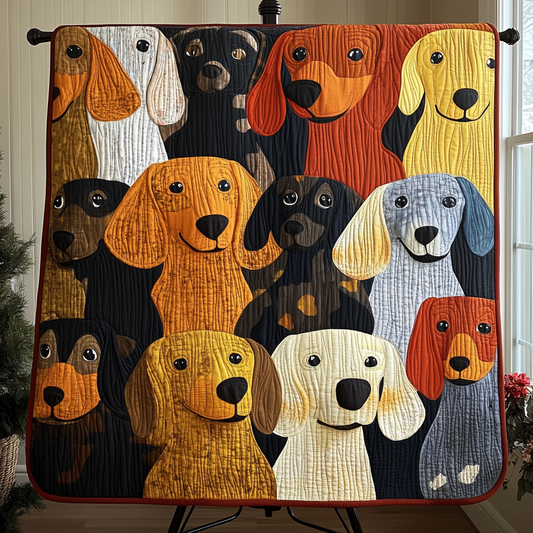 Dachshund Delight Quilted Blanket NCU0NVH858