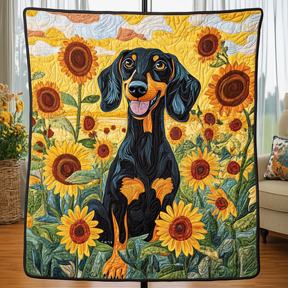 Dachshund Dreams Quilted Blanket NCU0NVH865