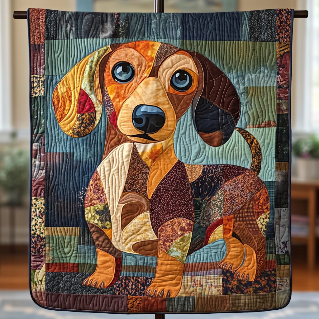 Dachshund Paws Quilted Blanket NCU0NVH867