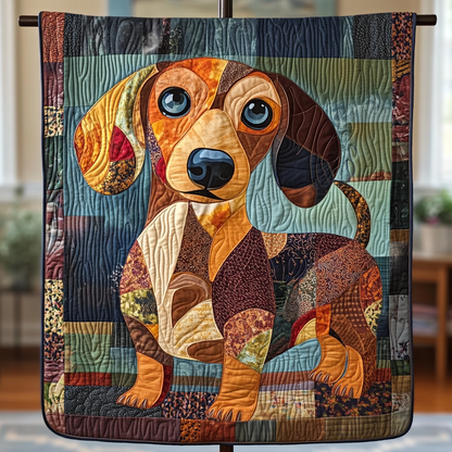 Dachshund Paws Quilted Blanket NCU0NVH867