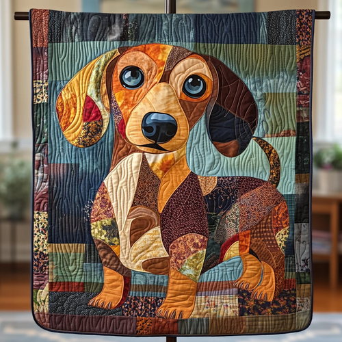 Dachshund Paws Quilted Blanket NCU0NVH867