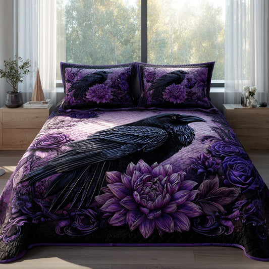 Dahlia Crow 3-Piece Quilted Bedding Set NCU0PVL927