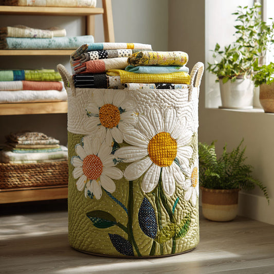 Daisy Chain Cottage Quilted Laundry Basket NCU0PTT892