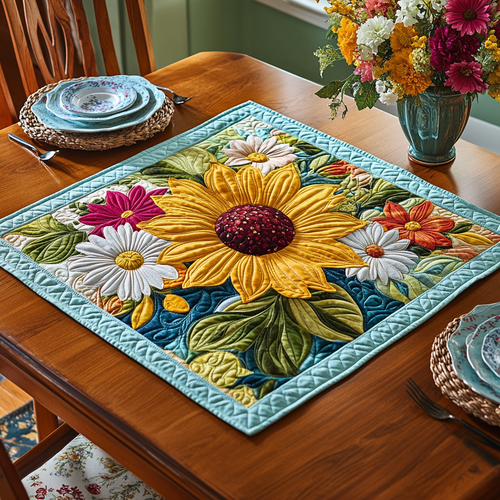 Daisy Haven Quilted Table Topper NCU0DDK738