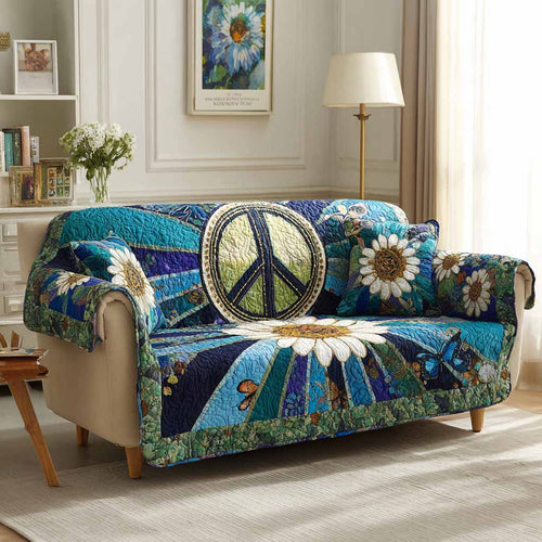 Daisy Revival Quilted Sofa Cover NCU0NXD1500