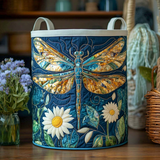 Daisy Sky Harmony Quilted Laundry Basket NCU0NXD817