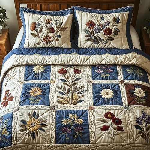 Daisy Squares Duvet Cover Set NCU0NVH714