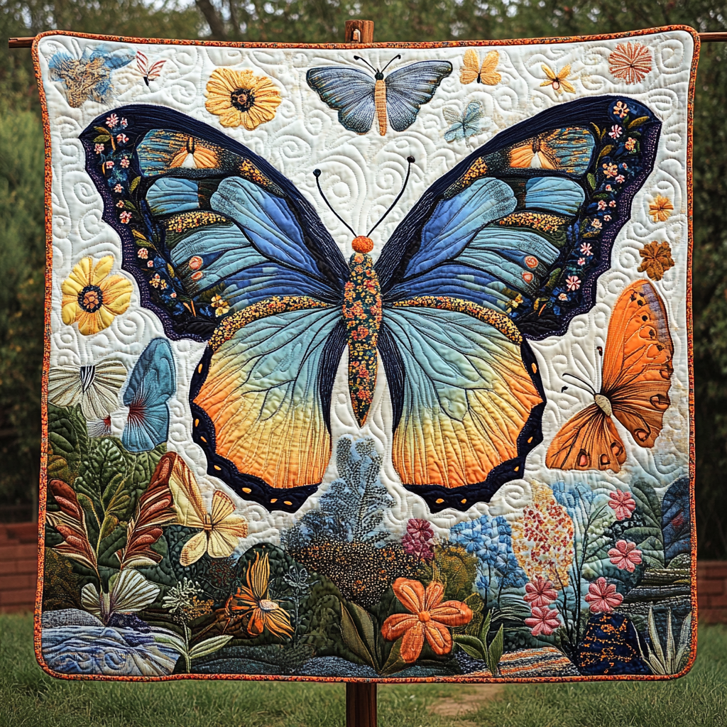 Dancing in Bloom Quilted Blanket NCU0DK2084