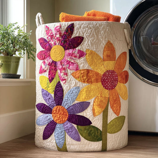 Dandelion Days Quilted Laundry Basket NCU0PTT834