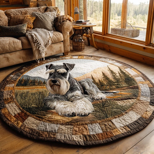 Dandelion Pup Quilted Round Mat NCU0DV1218