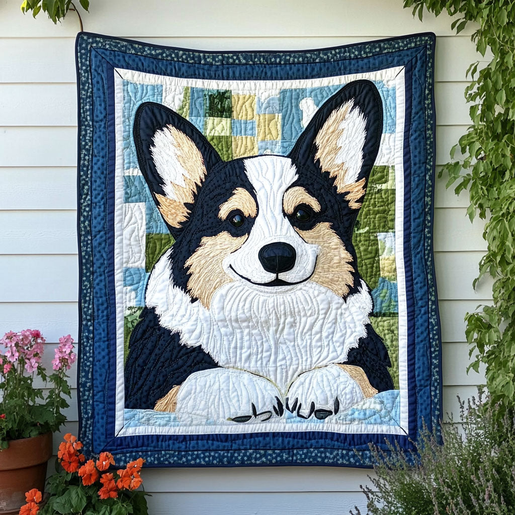 Dapper Pup Quilted Blanket NCU0NNT668