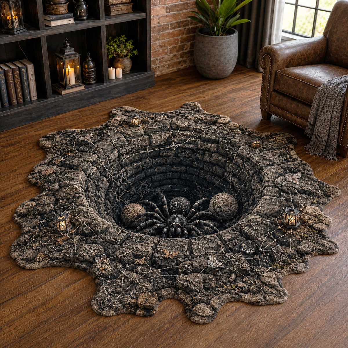Dark Portal Custom Shape Area Rug NCU0NTD2195