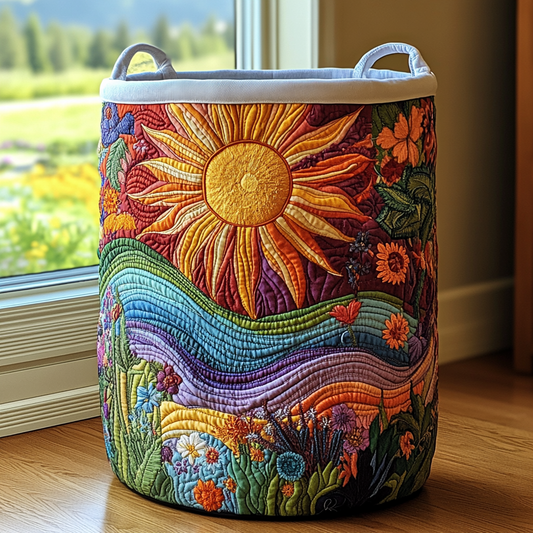 Dawn Meadow Quilted Laundry Basket NCU0DDK1042