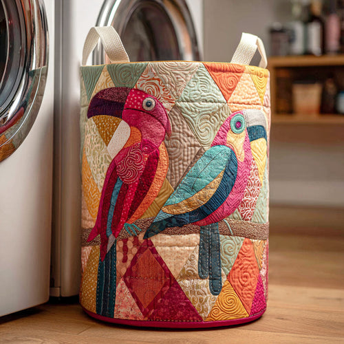Dawn Parrot Quilted Laundry Basket NCU0NTD213