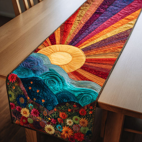 Dawn Waves Quilted Table Runner NCU0DDK2535