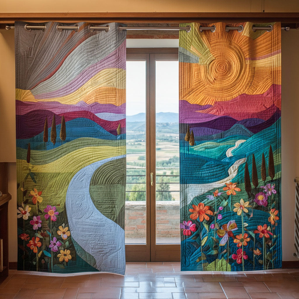 Daybreak Dream Quilted Curtains NCU0PTT2116