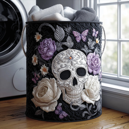 Death Beauty Quilted Laundry Basket NCU0TH3135