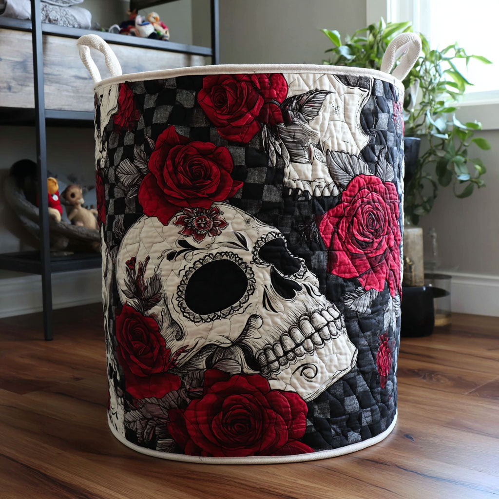 Death Bloom Quilted Laundry Basket NCU0PTT1178