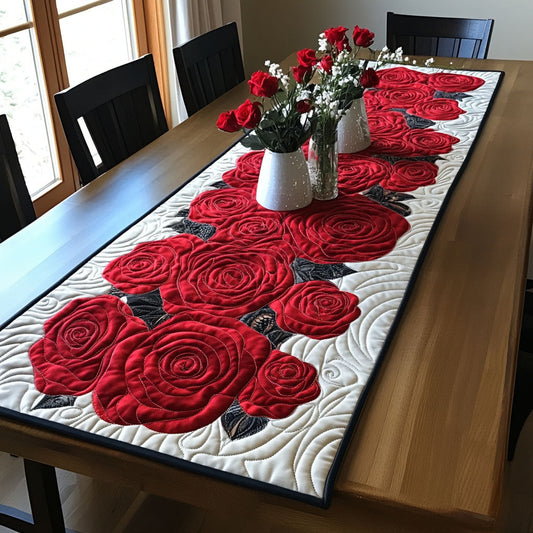 Deep Blossom Quilted Table Runner NCU0DDK2283