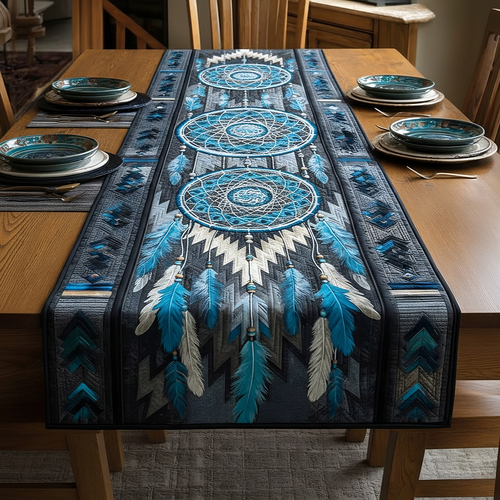 Deep Blue Canyon V2 Quilted Table Runner NCU0NXD1202