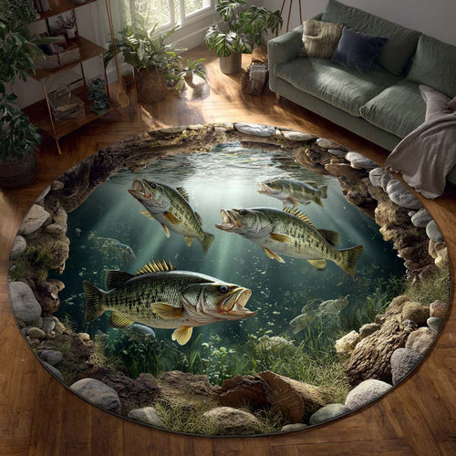 Deep Fishing Round Carpet NCU0HNH986