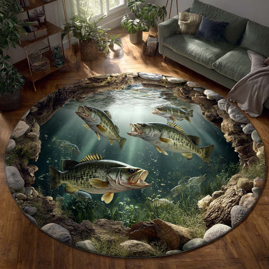Deep Fishing Round Carpet NCU0HNH986